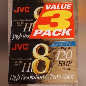 8mm video cassette JVC HI8 METAL